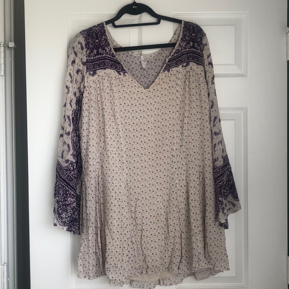 Purple free people tunic dress